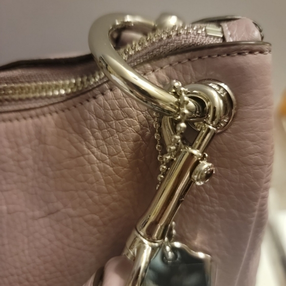 Coach Pebbled Leather Handbag - Picture 6 of 8